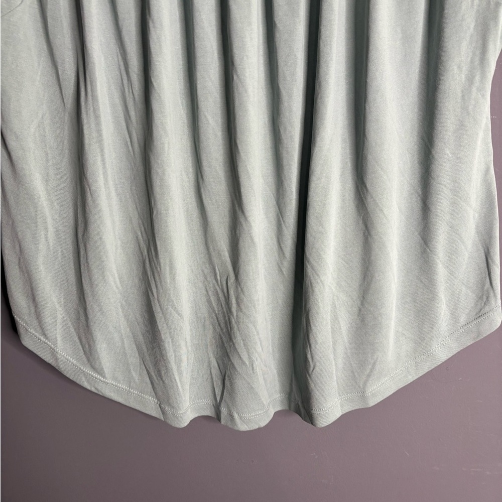 Lucky Brand Light Green Sleeveless Top With Ruffle Neckline Size Medium - Picture 2 of 6